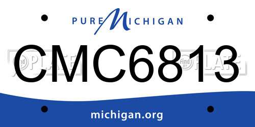 CMC6813 Michigan License Plate