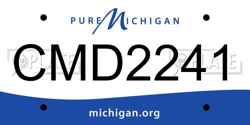 CMD2241 Michigan License Plate