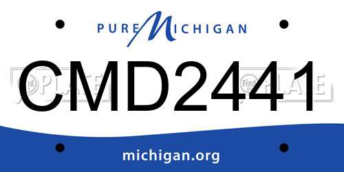 CMD2441 Michigan License Plate