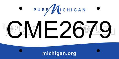 CME2679 Michigan License Plate