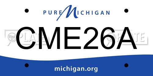 CME26A Michigan License Plate