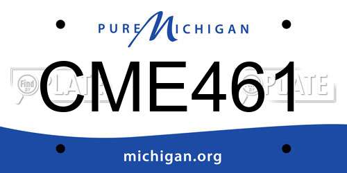 CME461 Michigan License Plate