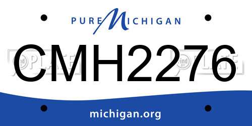 CMH2276 Michigan License Plate