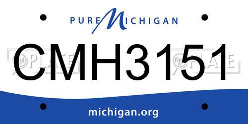 CMH3151 Michigan License Plate