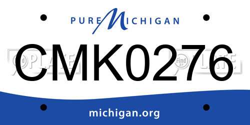CMK0276 Michigan License Plate