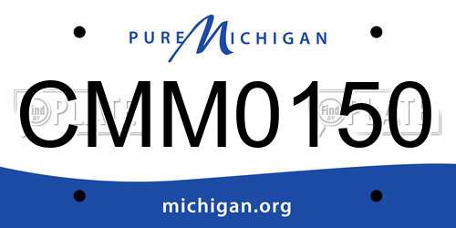 CMM0150 Michigan License Plate