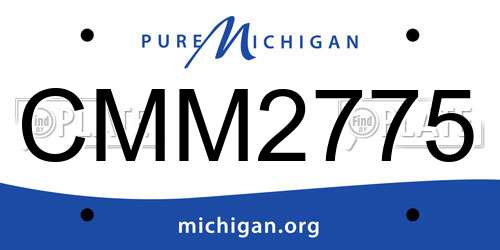CMM2775 Michigan License Plate