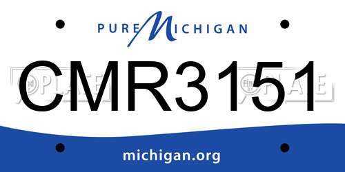 CMR3151 Michigan License Plate