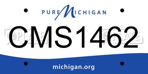 CMS1462 Michigan License Plate