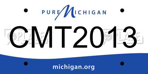CMT2013 Michigan License Plate