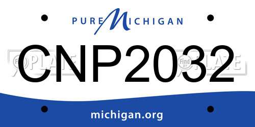 CNP2032 Michigan License Plate