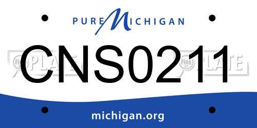 CNS0211 Michigan License Plate