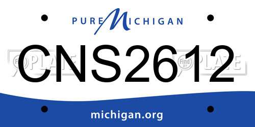 CNS2612 Michigan License Plate