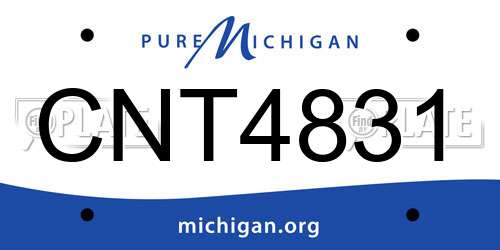 CNT4831 Michigan License Plate