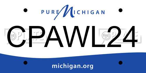 CPAWL24 Michigan License Plate
