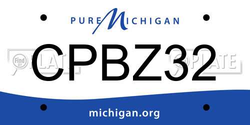 CPBZ32 Michigan License Plate
