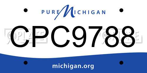 CPC9788 Michigan License Plate