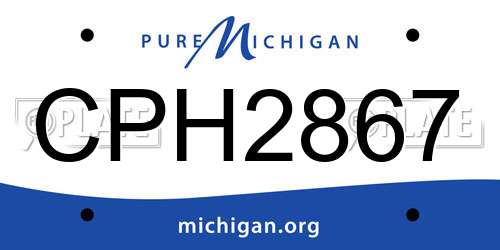 CPH2867 Michigan License Plate
