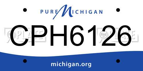 CPH6126 Michigan License Plate