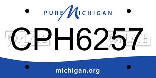 CPH6257 Michigan License Plate