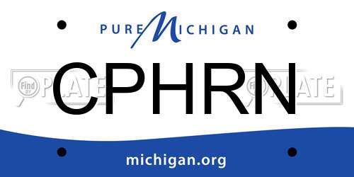 CPHRN Michigan License Plate