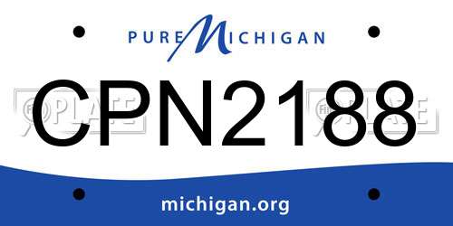 CPN2188 Michigan License Plate