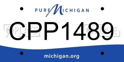 CPP1489 Michigan License Plate