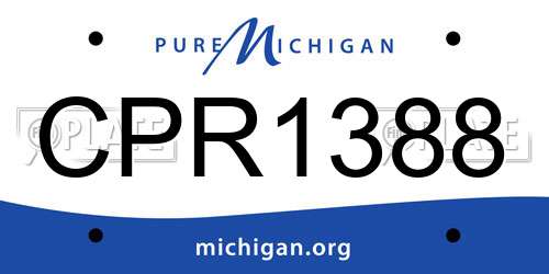 CPR1388 Michigan License Plate