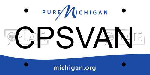 CPSVAN Michigan License Plate