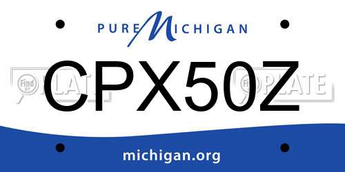 CPX50Z Michigan License Plate