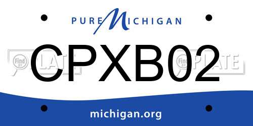 CPXB02 Michigan License Plate