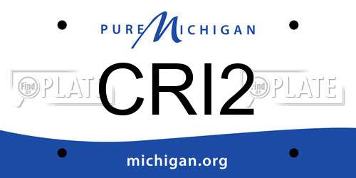 CRI2 Michigan License Plate