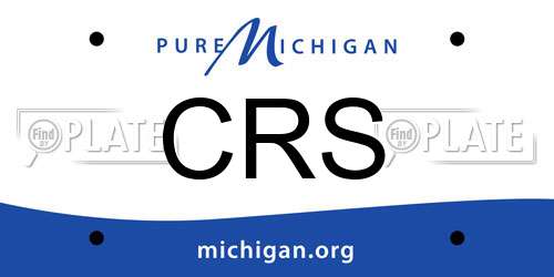CRS Michigan License Plate