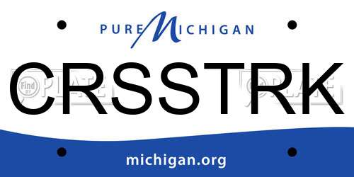 CRSSTRK Michigan License Plate