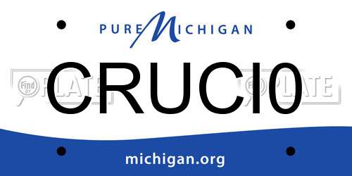 CRUCI0 Michigan License Plate