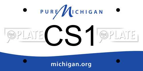 CS1 Michigan License Plate