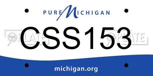 CSS153 Michigan License Plate