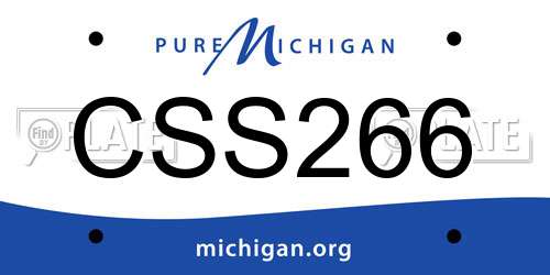 CSS266 Michigan License Plate