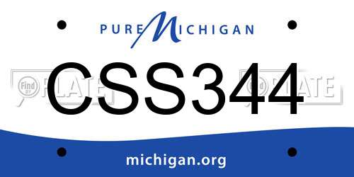 CSS344 Michigan License Plate