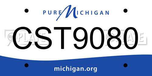 CST9080 Michigan License Plate