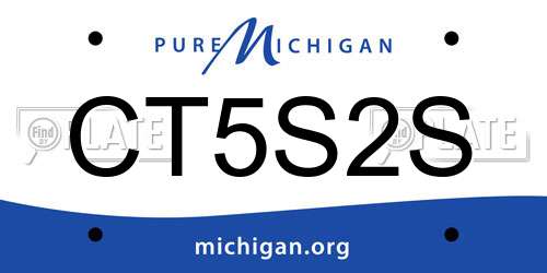 CT5S2S Michigan License Plate