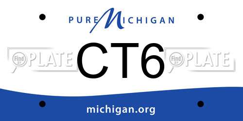 CT6 Michigan License Plate