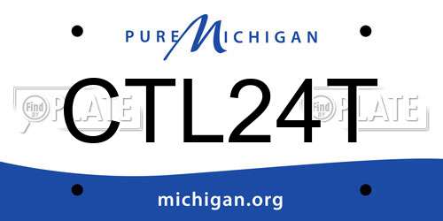 CTL24T Michigan License Plate