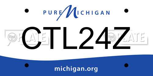 CTL24Z Michigan License Plate