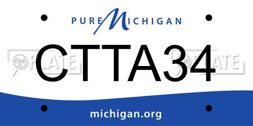 CTTA34 Michigan License Plate