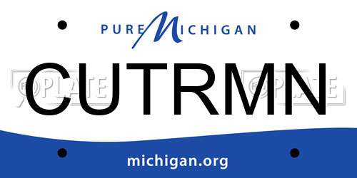 CUTRMN Michigan License Plate