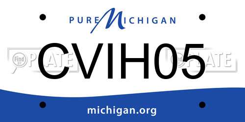 CVIH05 Michigan License Plate
