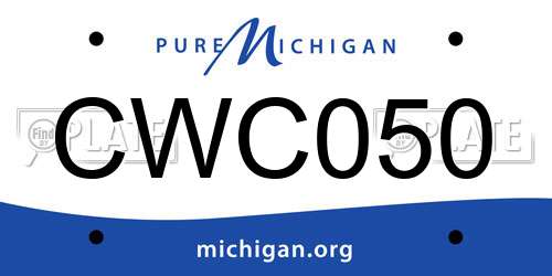 CWC050 Michigan License Plate