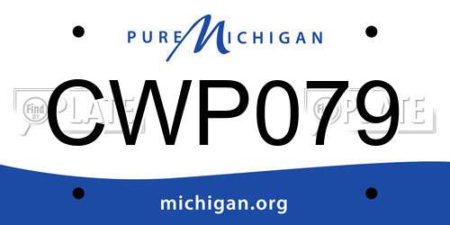 CWP079 Michigan License Plate