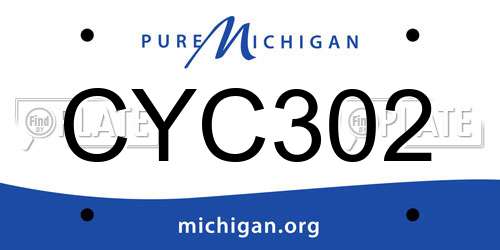CYC302 Michigan License Plate